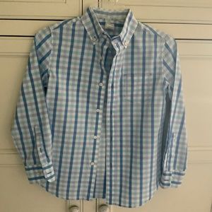 Crew cuts plaid button down shirt. Boys size 10.